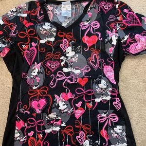 Minnie Mouse scrubs top